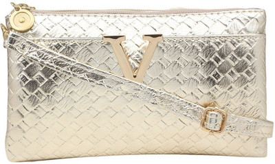 

Karry Onn Women Gold Rexine Sling Bag