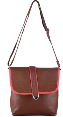 

Royal Purse Collection Girls Casual Tan Leatherette Sling Bag
