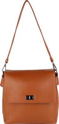 

Lino Perros Women Casual Brown Leatherette Sling Bag