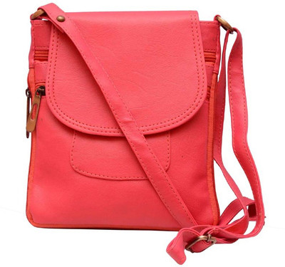 

Styleworld Women Casual Pink PU Sling Bag