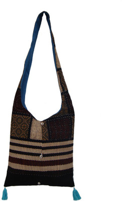

The Living Craft Women Casual Multicolor Cotton Shoulder Bag