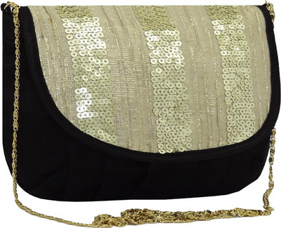 

Hi Look Women Casual Black Canvas Sling Bag