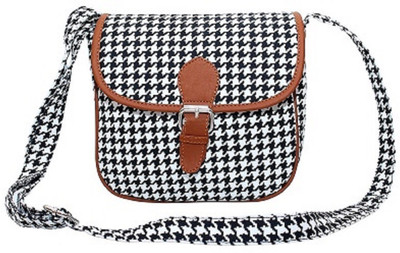 Lychee Bags Women Casual Black PU Sling Bag