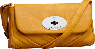 

Caprese Women Casual Yellow PU Sling Bag