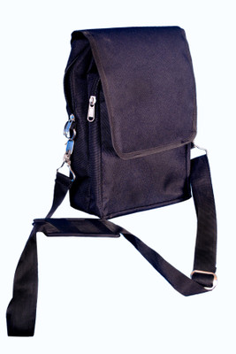 

La Polo Men & Women Casual Black PU Sling Bag