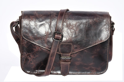 

Pellezzari Women Casual Brown Genuine Leather Sling Bag