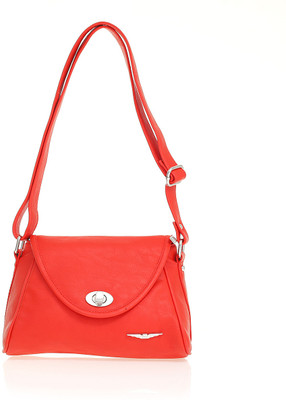 

Lino Perros Women Casual Orange PU Sling Bag