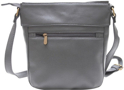 

The Parallels Women Formal Grey PU Sling Bag
