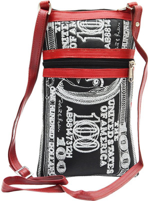 

Bagaholics Men & Women Casual Black PU Sling Bag