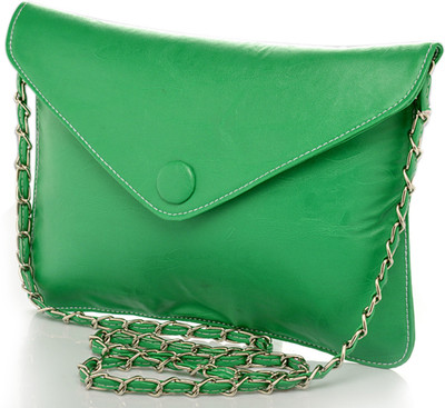 

Felicita Women Evening/Party Green PU Sling Bag