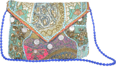 

Jewel Fab Art Women Casual Multicolor Cotton Sling Bag