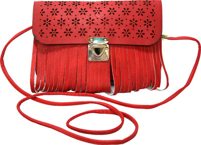 

Hydes Girls Casual Red PU Sling Bag