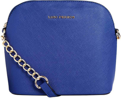 

Lino Perros Women Casual Blue Leatherette Sling Bag