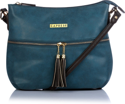 

Caprese Women Casual Blue Leatherette Sling Bag