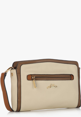 

Addons Women Casual Yellow PU Sling Bag