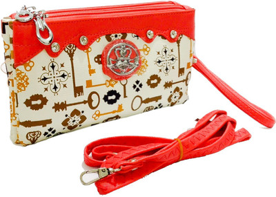 

Bagzmania Women Casual Multicolor Leatherette Sling Bag