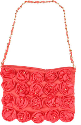 

Cutecumber Girls Casual Red Satin Sling Bag