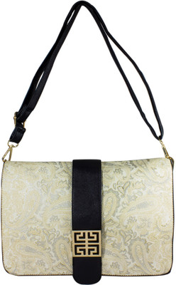 

Heels & Handles Women Casual Black Leatherette, PU Sling Bag