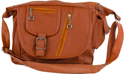 

Igypsy Women Formal Orange Leatherette Sling Bag