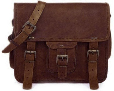 

Pranjals House Boys & Girls Casual Brown Genuine Leather Sling Bag