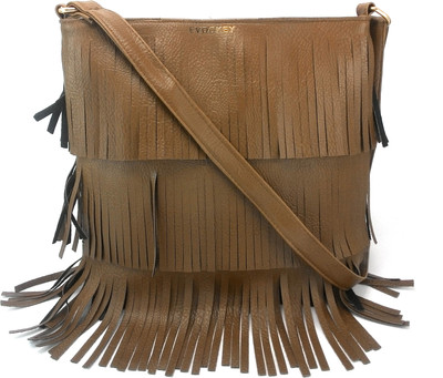 

Evookey Girls Casual Brown PU Sling Bag