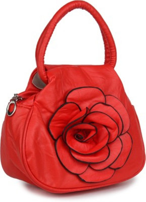 

Sheomy Women Casual Red Leatherette Sling Bag