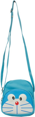 

Heels & Handles Women Casual Blue Leatherette, PU Sling Bag