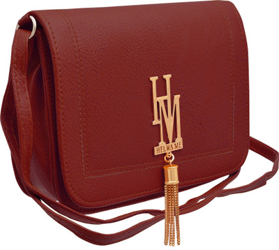 

Tap Fashion Women Casual Red PU Sling Bag