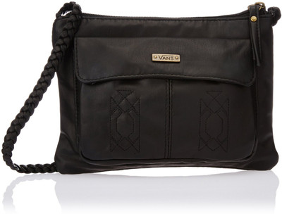 

Vans Women Casual Black Leatherette Sling Bag