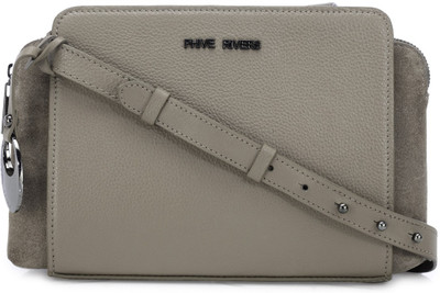 Phive Rivers Women Casual Grey Genuine Leather Sling Bag