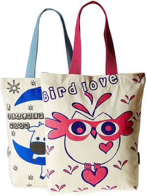

Creative India Exports Women Casual Multicolor Canvas Tote