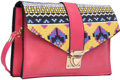 

Hawai Women Casual Pink PU Sling Bag