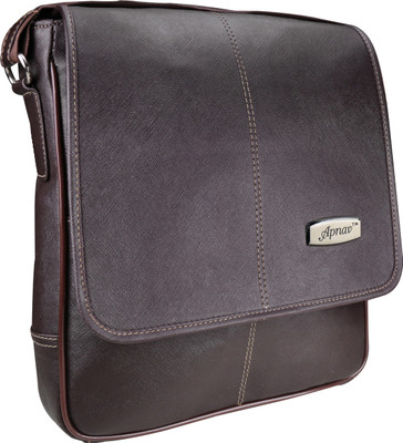 

Apnav Boys & Girls Formal Brown Leatherette Sling Bag