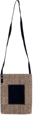 

Natural Furnish Girls Casual Multicolor Jute Sling Bag
