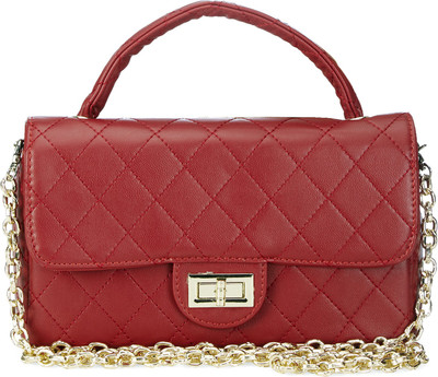 

Amperstyle Women Evening/Party Red PU Sling Bag