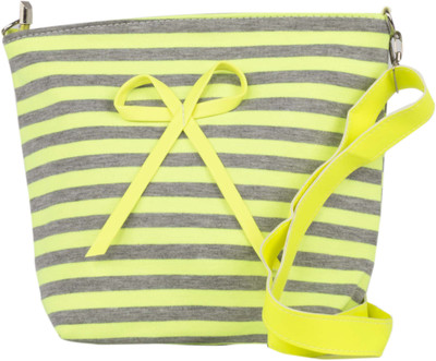 

FabSeasons Women Casual Yellow Cotton Sling Bag