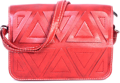 

Bags Craze Women Casual Maroon PU Sling Bag