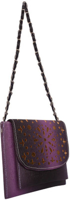 

MOOI-ZAK Women Evening/Party Purple PU Sling Bag