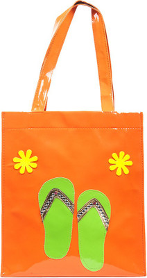 

Lill Pumpkins Girls Casual Orange Leatherette Tote