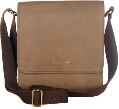 

Justanned Men Multicolor Genuine Leather Messenger Bag