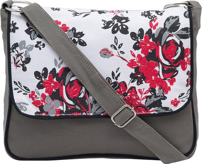 

Pickpocket Women Casual Grey Canvas Sling Bag