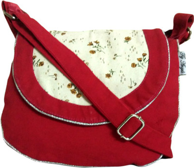 

Fly Angels Women Casual Red Canvas Sling Bag