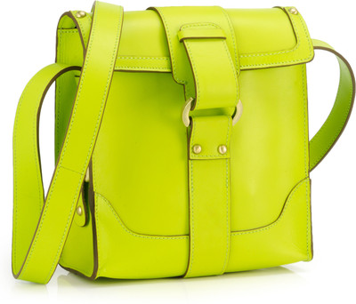 

Phive Rivers Women Casual Green Genuine Leather Sling Bag
