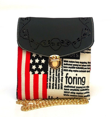 

Fashion Knockout Women Casual Black Leatherette Sling Bag