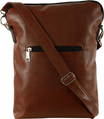 

RCS Boys & Girls Casual Brown Leatherette Sling Bag