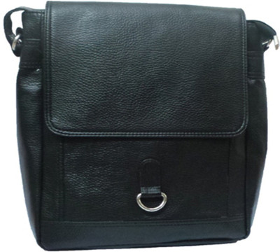 

Berries Men & Women Casual Black Leatherette Sling Bag