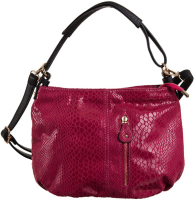 

Peaubella Women Casual Pink Leatherette Sling Bag