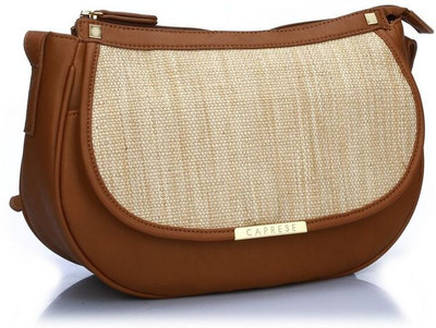 

Caprese Women Casual Tan Leatherette Sling Bag
