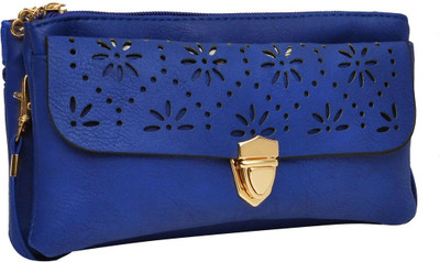 

Hawai Women Evening/Party Blue PU Sling Bag