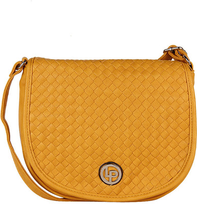

Lino Perros Women Casual Yellow PU Sling Bag